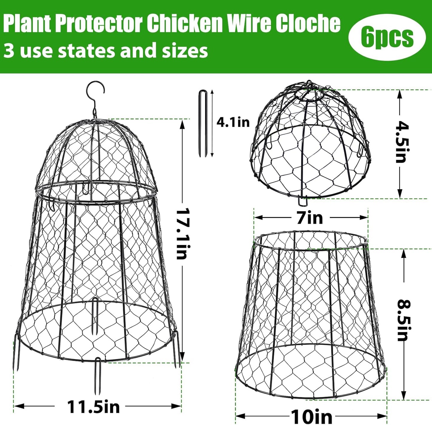 6 Cloches jardín para proteger plantas de animales