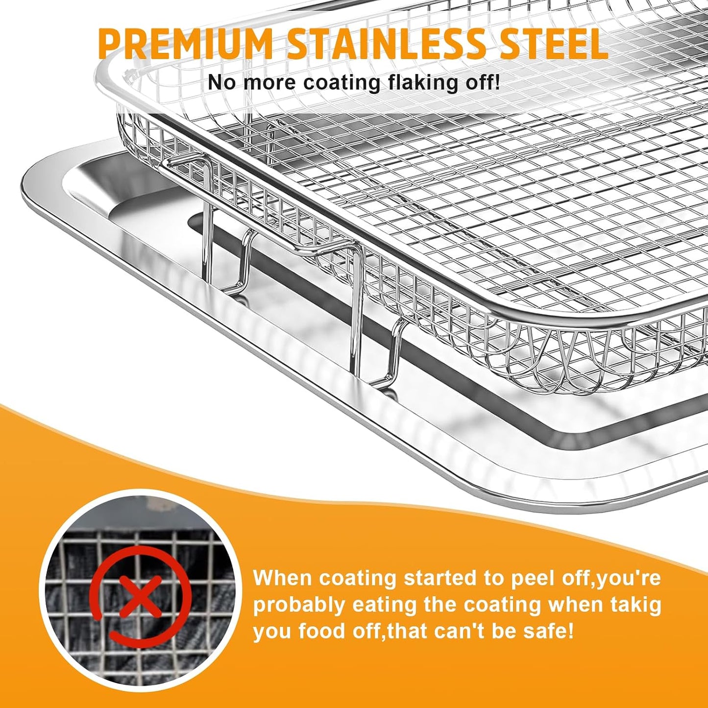 Cesta freidora aire 15x11pulg acero inox 50 pzas papel pergamino