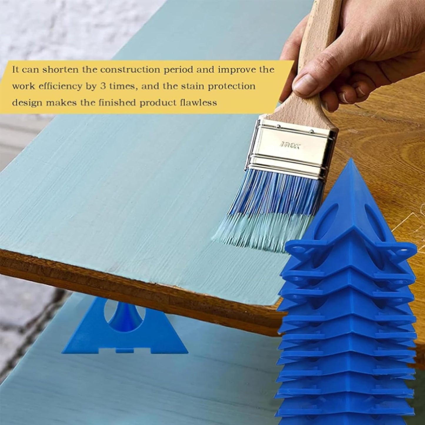 20 Soportes Piramidales para Pintores Triangulares