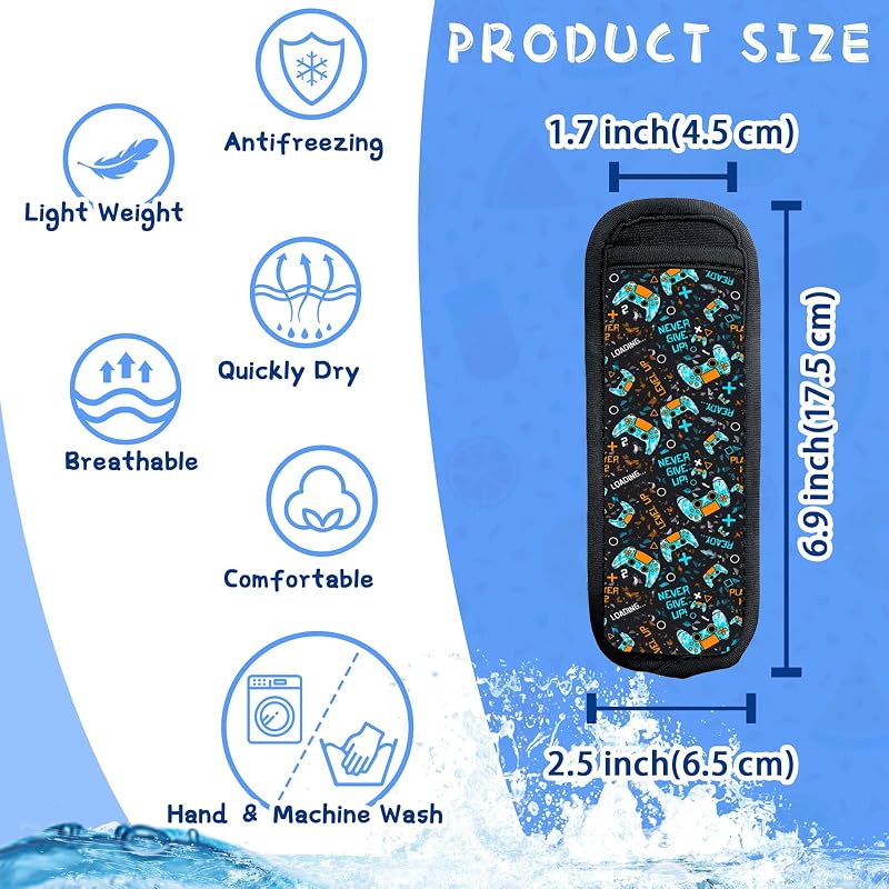 6 fundas neopreno hielo para niños reutilizables multicolor