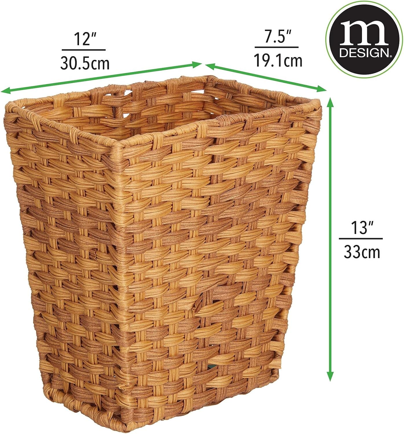 Cubo basura tejido decorativo para dormitorio baño cocina