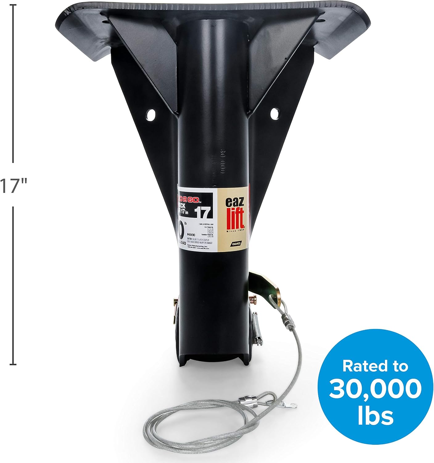 Adaptador cuello cisne 17pulg para quinta rueda