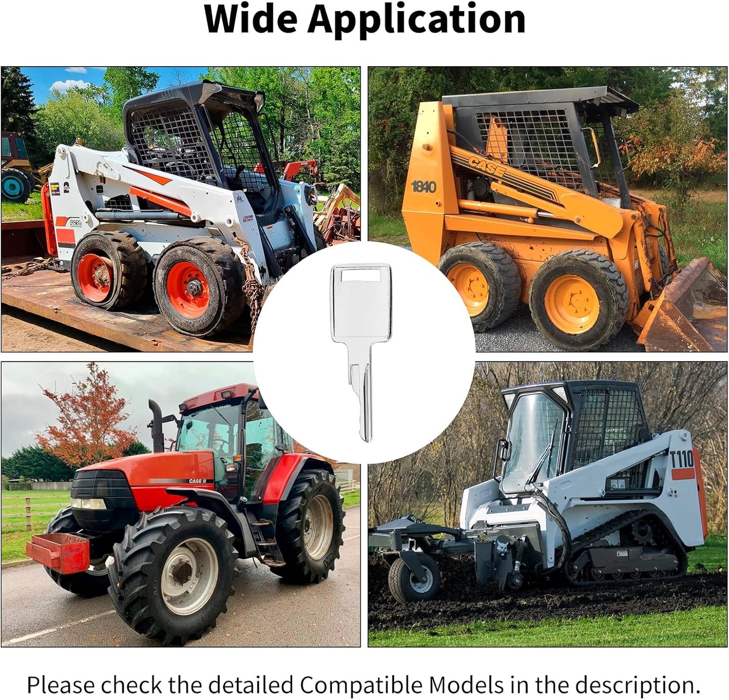 Llaves encendido D250 comp Bob Cat Case IH set 5