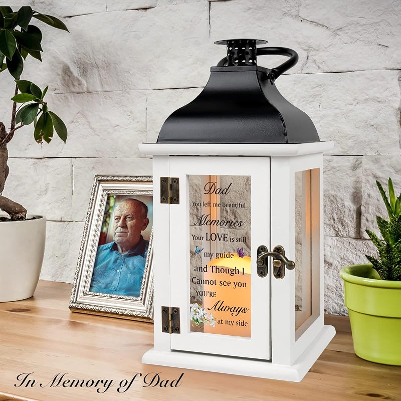 Linterna conmemorativa regalo por pérdida del padre