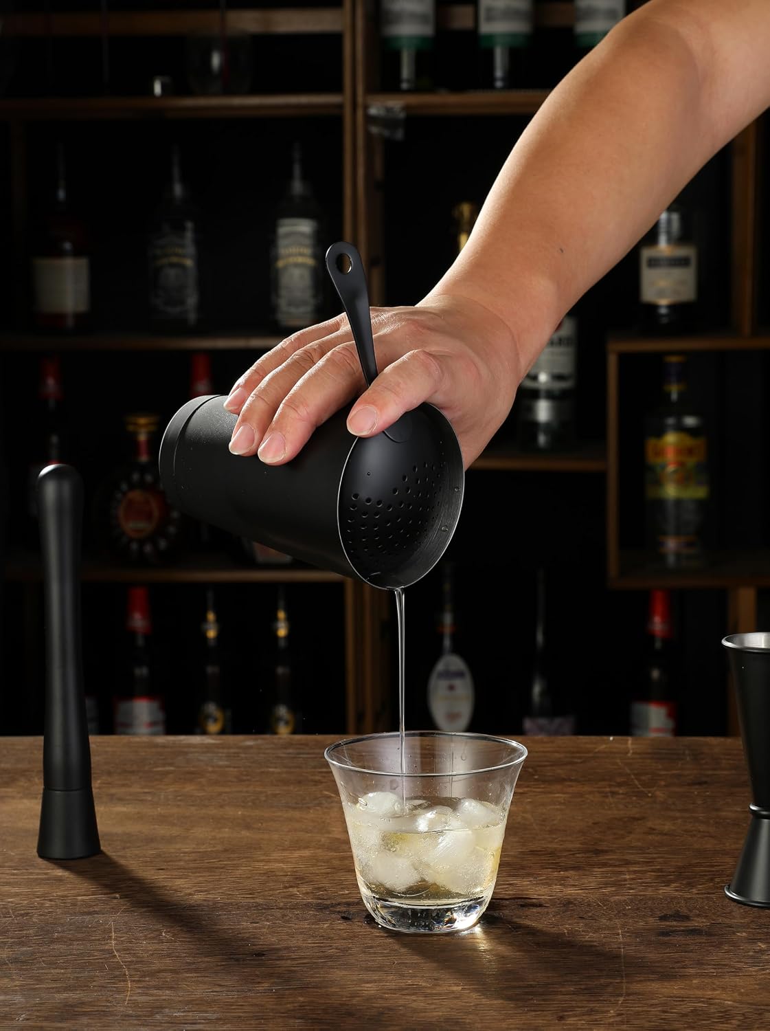 Juego 13 Pzas Coctelera con Agitador Boston Colador Jigger