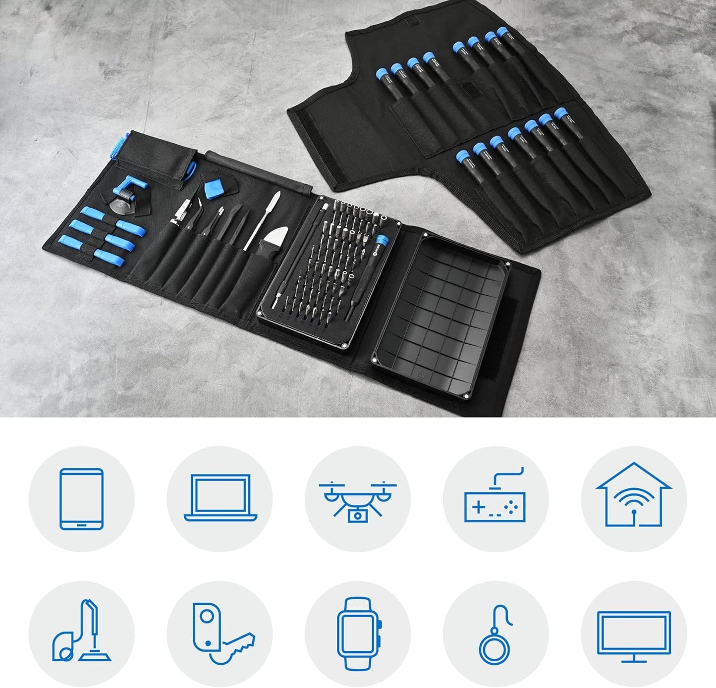 Kit herramientas reparación smartphone laptop tablet