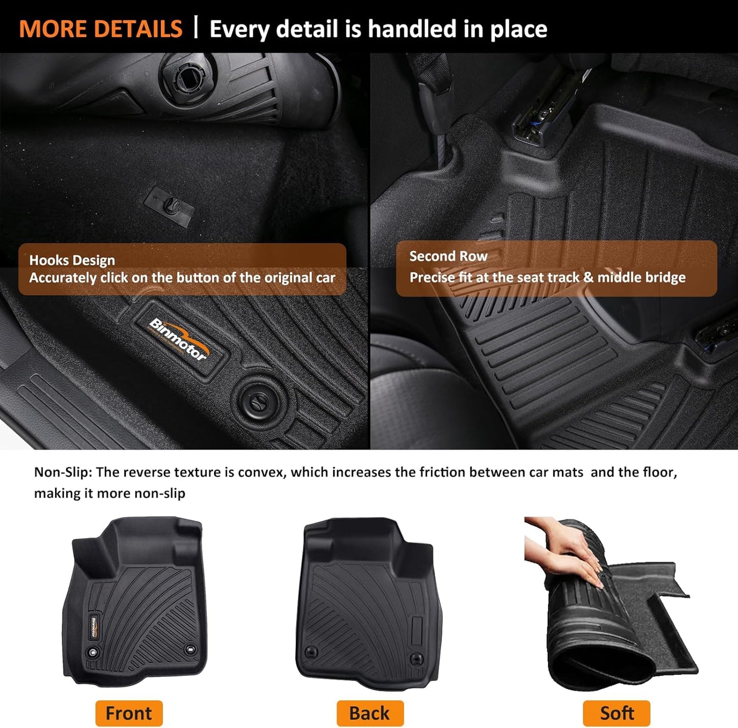Alfombrillas coche Nissan Rogue 21-26 Set completo