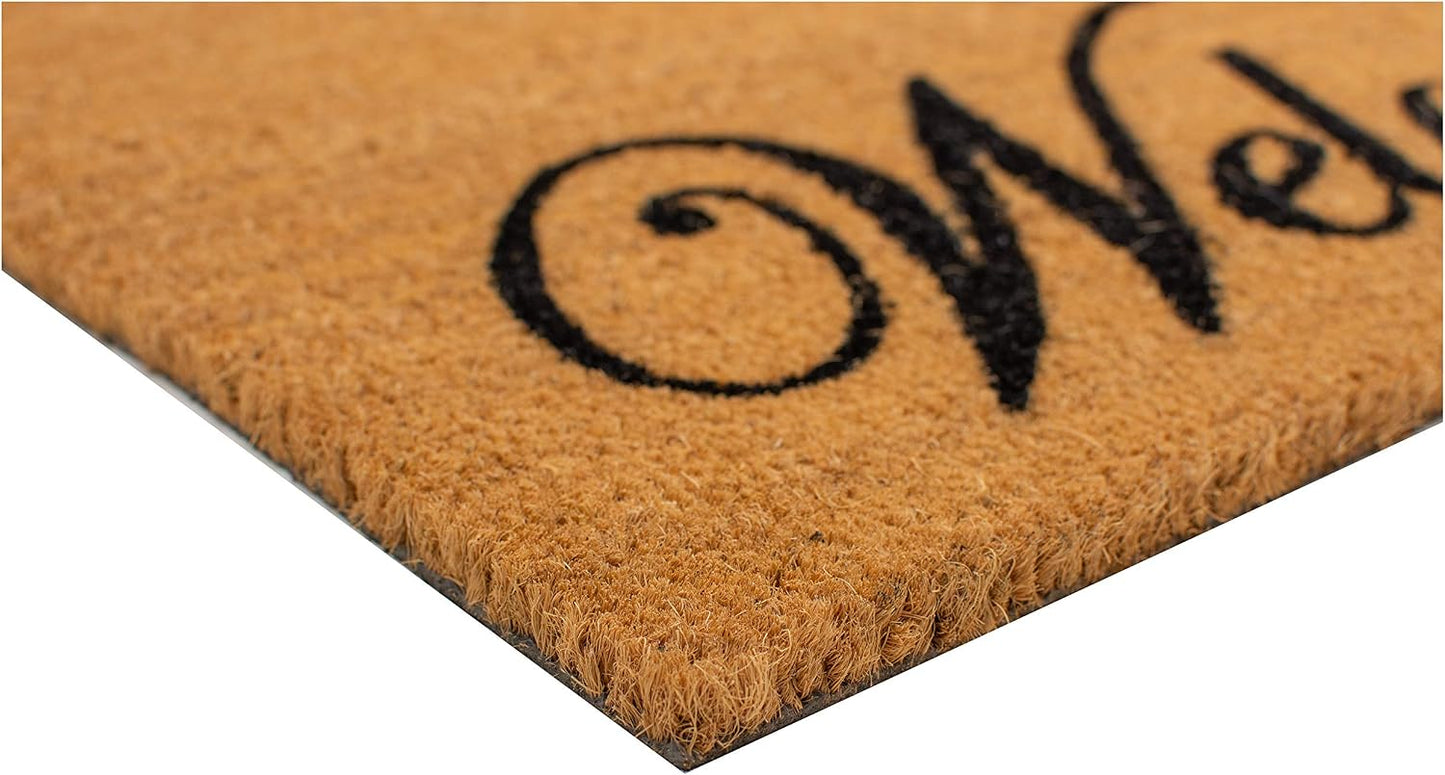 Felpudo bienvenida 3x6ft fibra coco natural