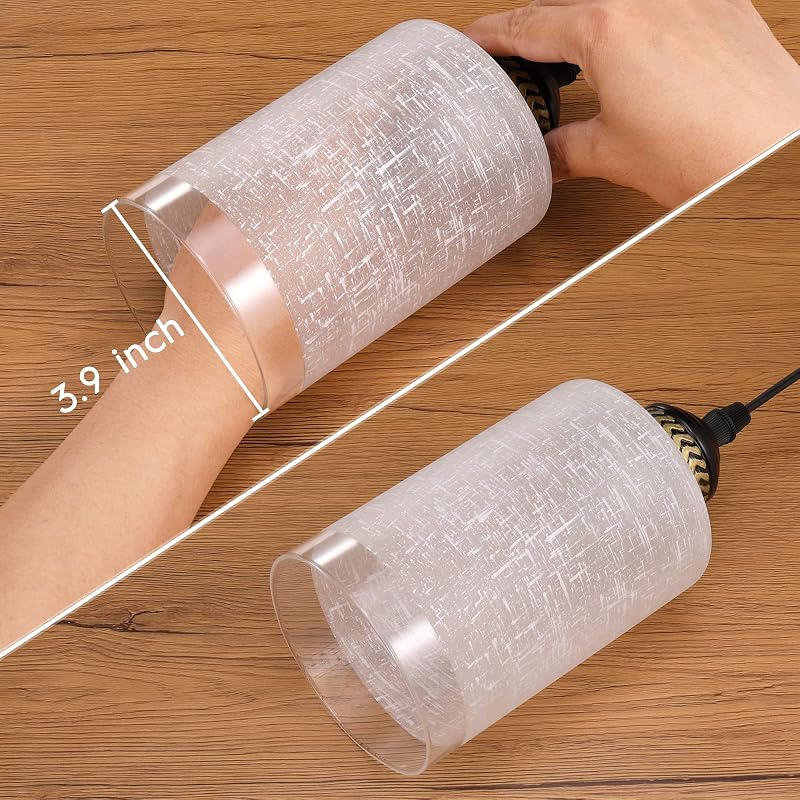 Globo lámpara cilíndrica 6x4" con conector 1-5/8paq3