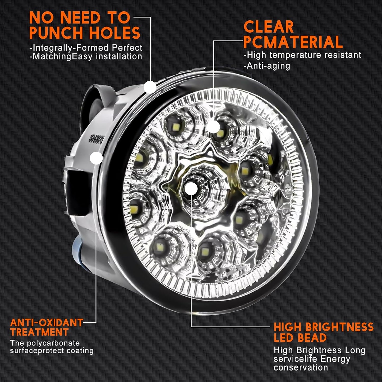 Luz antiniebla LED Infiniti G37 55W blanco set 2