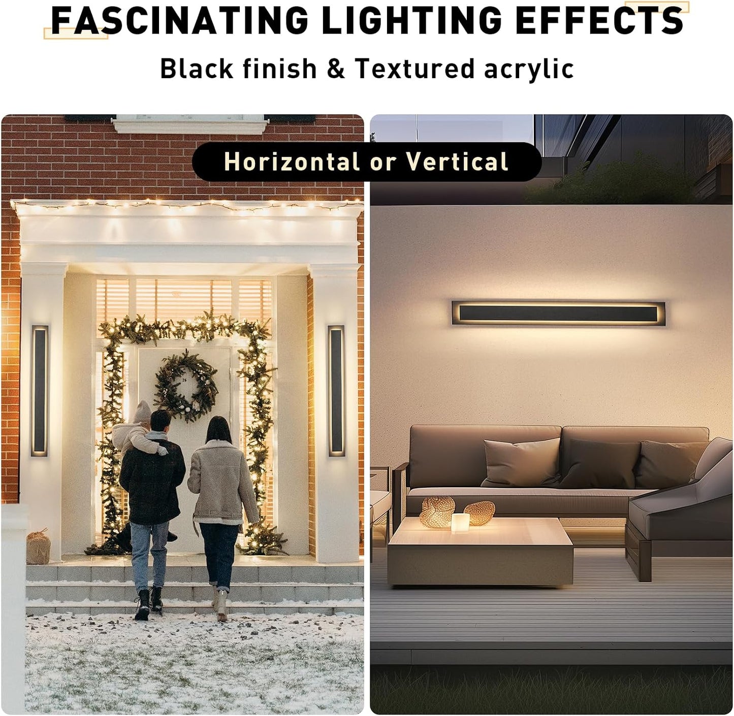 Lámpara pared exterior LED 39.4" moderna
