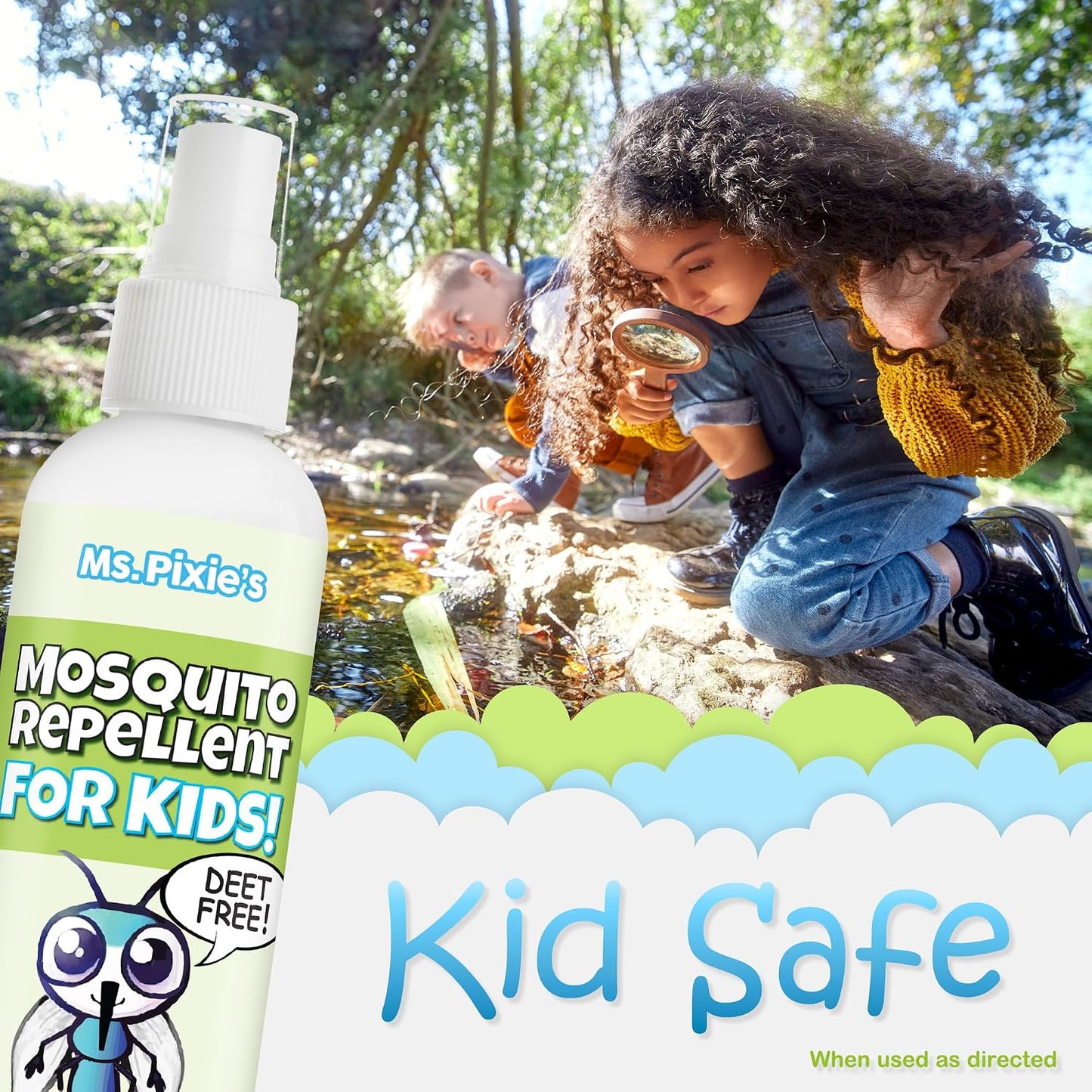 Repelente mosquitos niños sin DEET 6oz aire libre