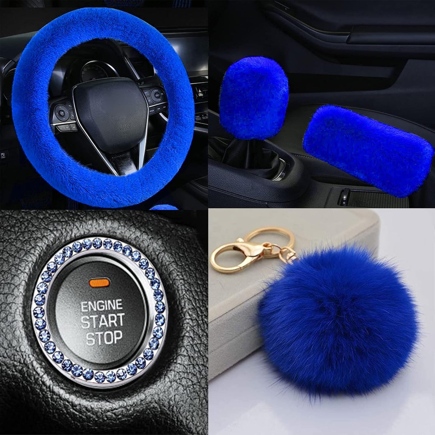 8 Fundas volante suaves 15pulg para niñas azul rey