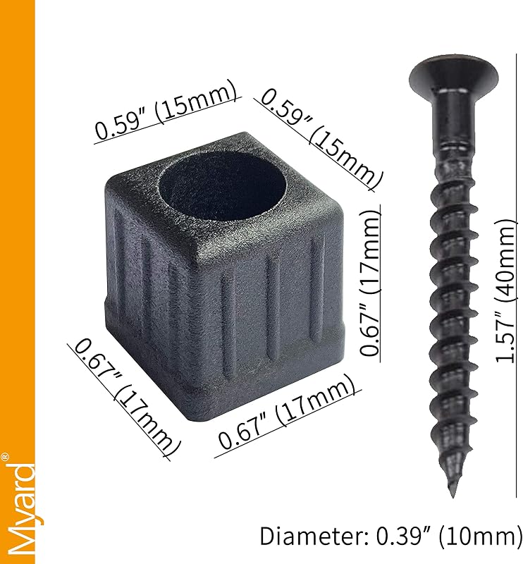 Conectores balaustre negro anti-UV 3/4" 100uds
