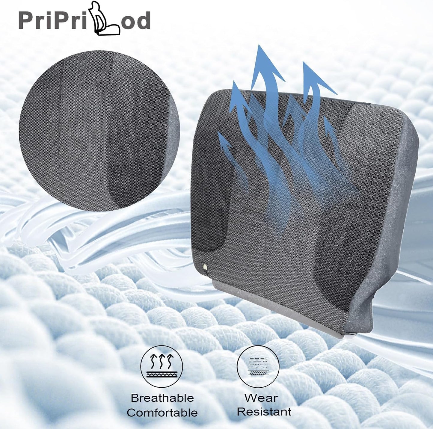 Funda asiento conductor gris oscuro cojín espuma comp Dodge