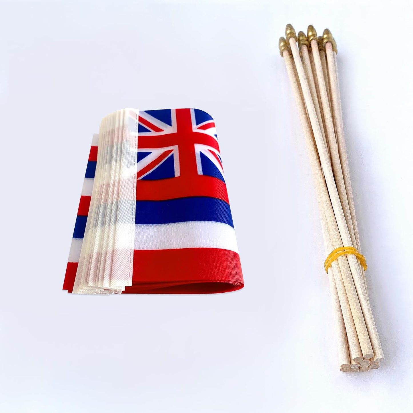 Bandera Hawaii madera 5x8pulg set 12