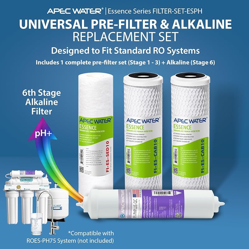 Set Filtro Ósmosis Inversa APEC Essence Etapa 1-3&6