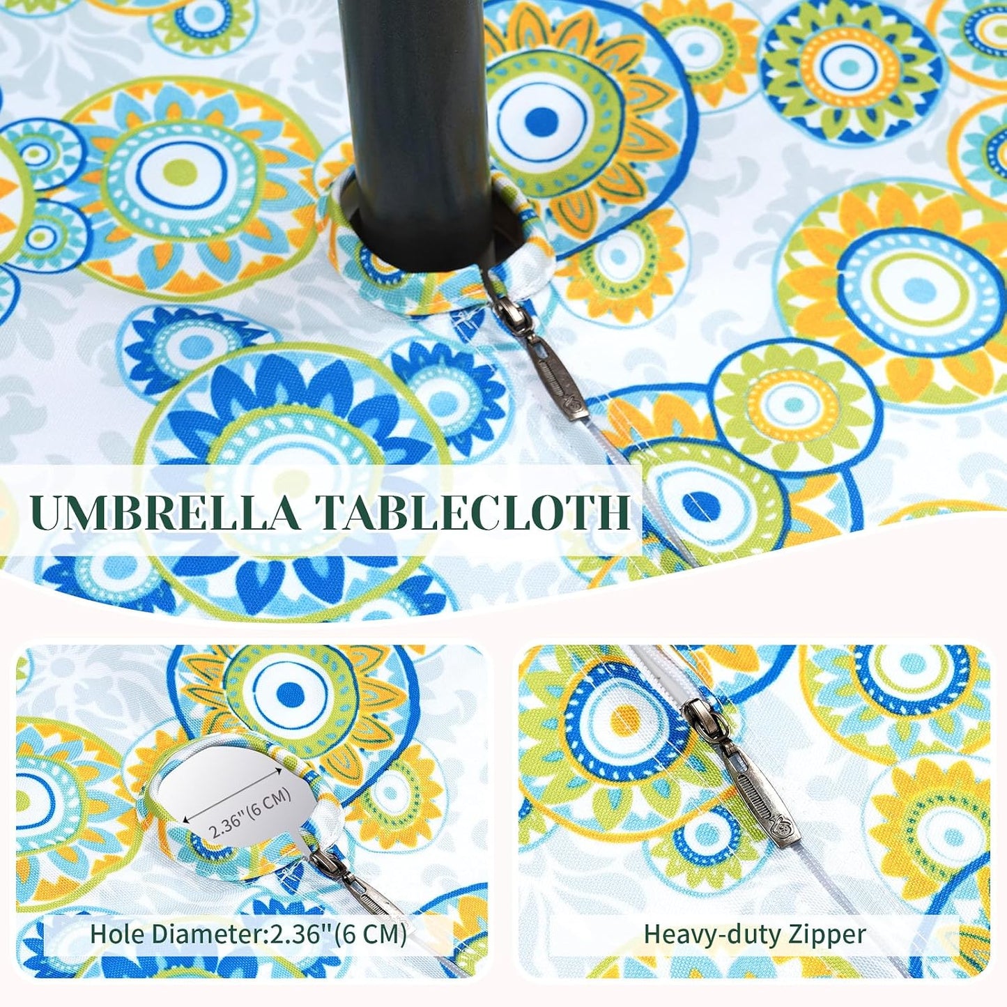 Mantel impermeable para exteriores e interiores camping picnic