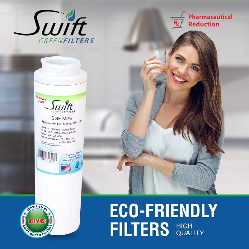 Filtro agua refrigerador comp UKF8001 EFF-6007A EDR4RXD1