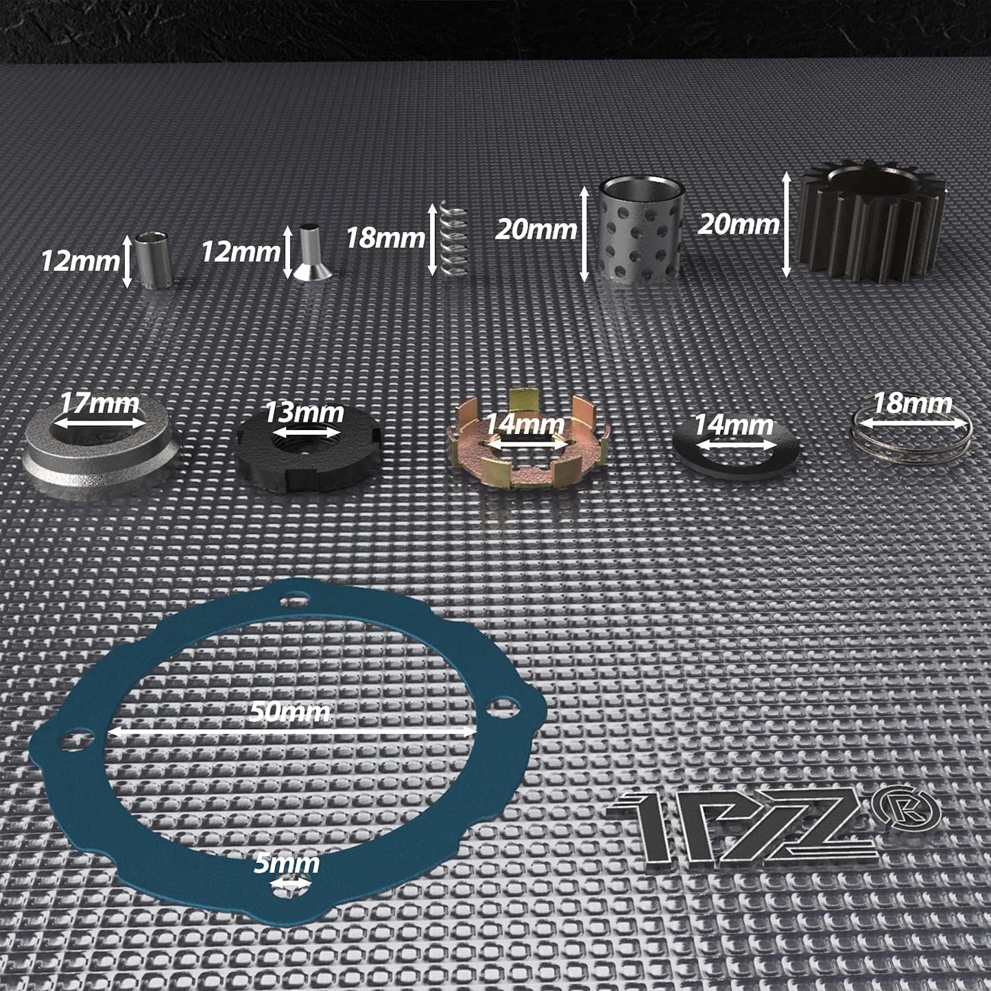 Conjunto embrague semiautomático 17 dientes para ATV 50cc
