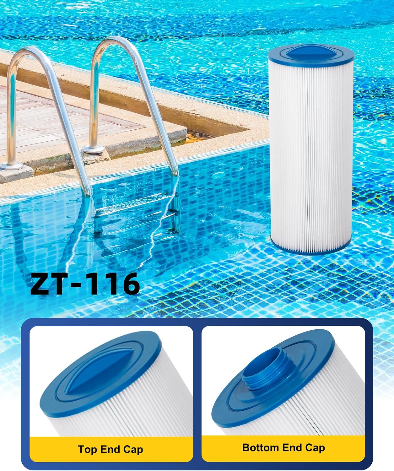 Filtro spa repuesto 15.5x6.75" para Pjw60TL-F2S