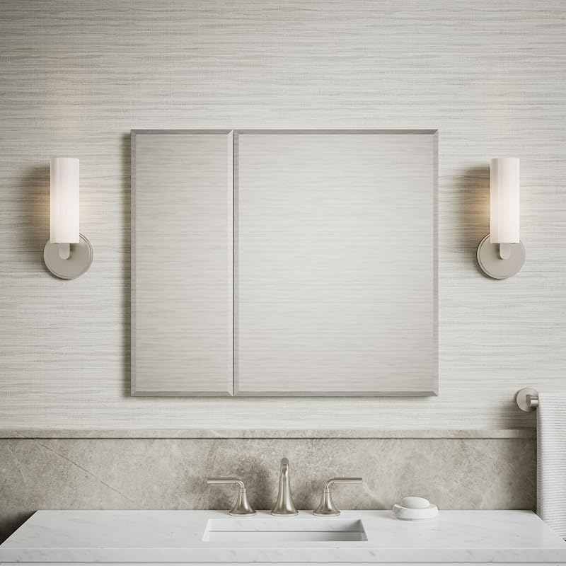 Botiquín baño con espejo 30" ancho x26" alto