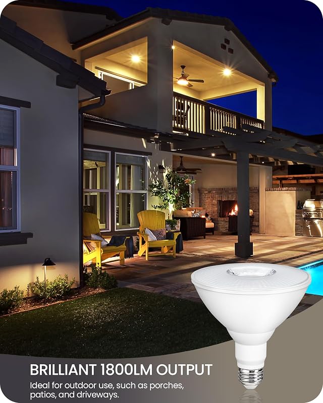 2 Bombillas LED IP65 Exteriores 3000K 18W