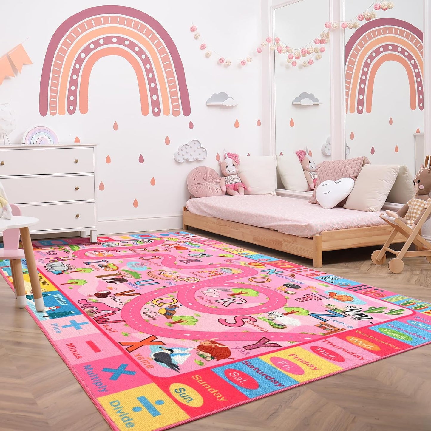 Alfombra infantil educativa antiderrap lavable