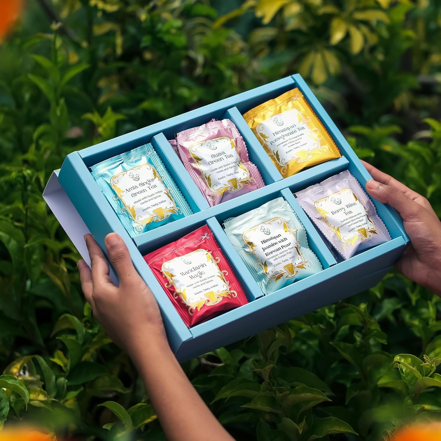 Caja té hierbas premium 24 bolsitas regalo ecológico