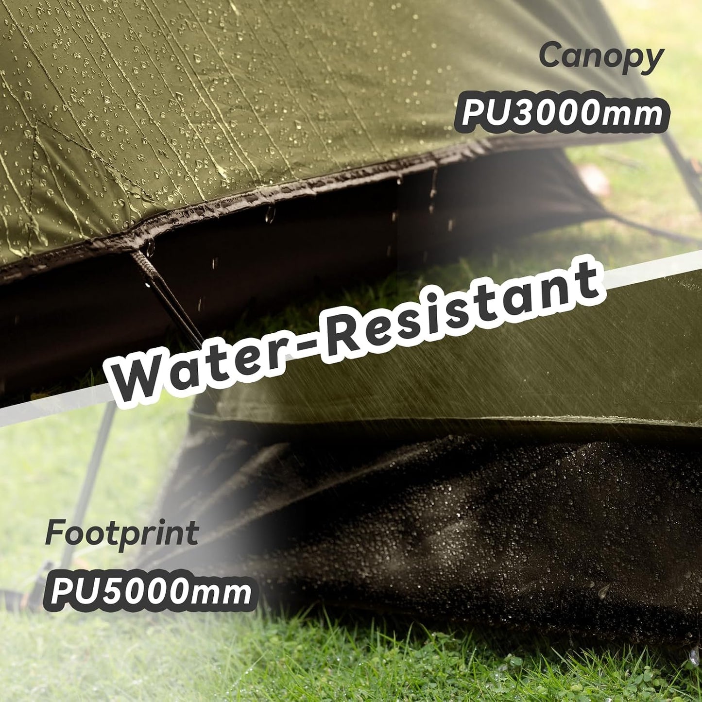 Tienda campaña 2-4 personas impermeable resistente viento