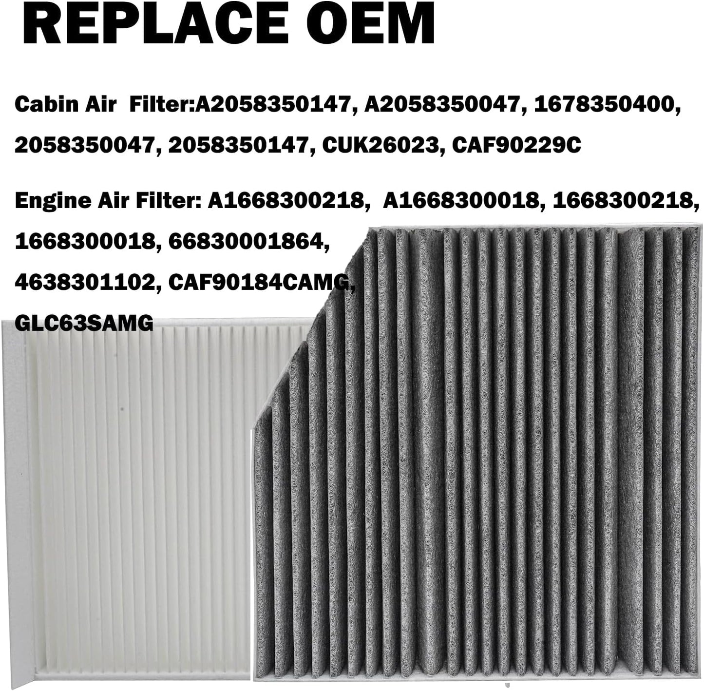 Filtro aire cabina motor comp AMG GT GLC C300 E300