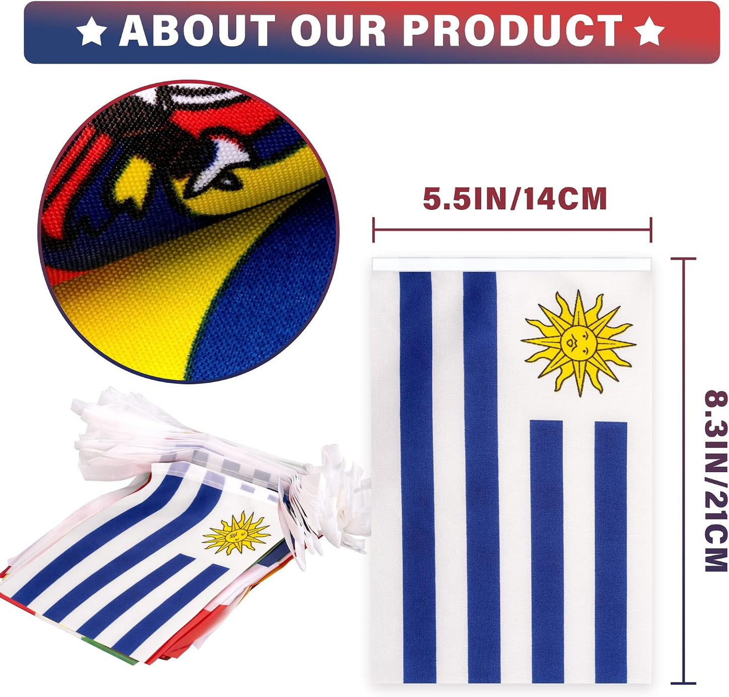 Banderines latinoamericanos 25 paises 30ft decoracion