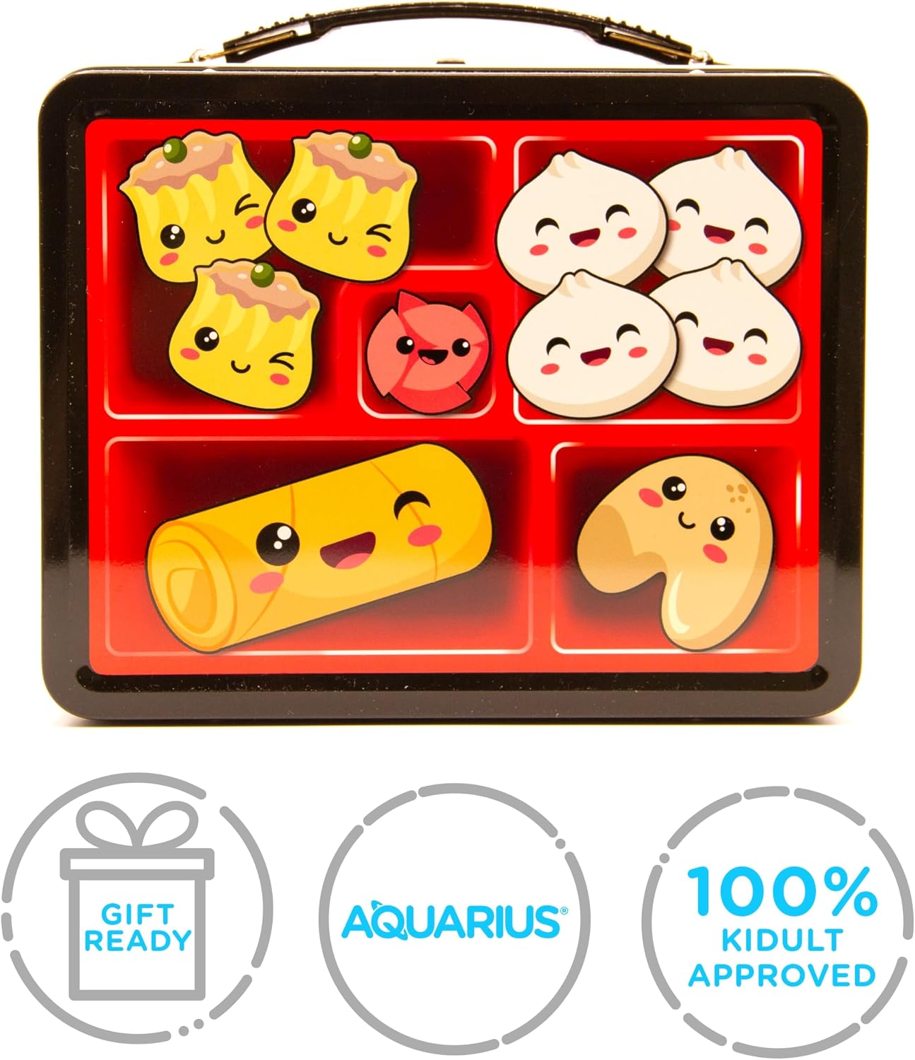 Caja almacenamiento lata con mango plástico y cubierta