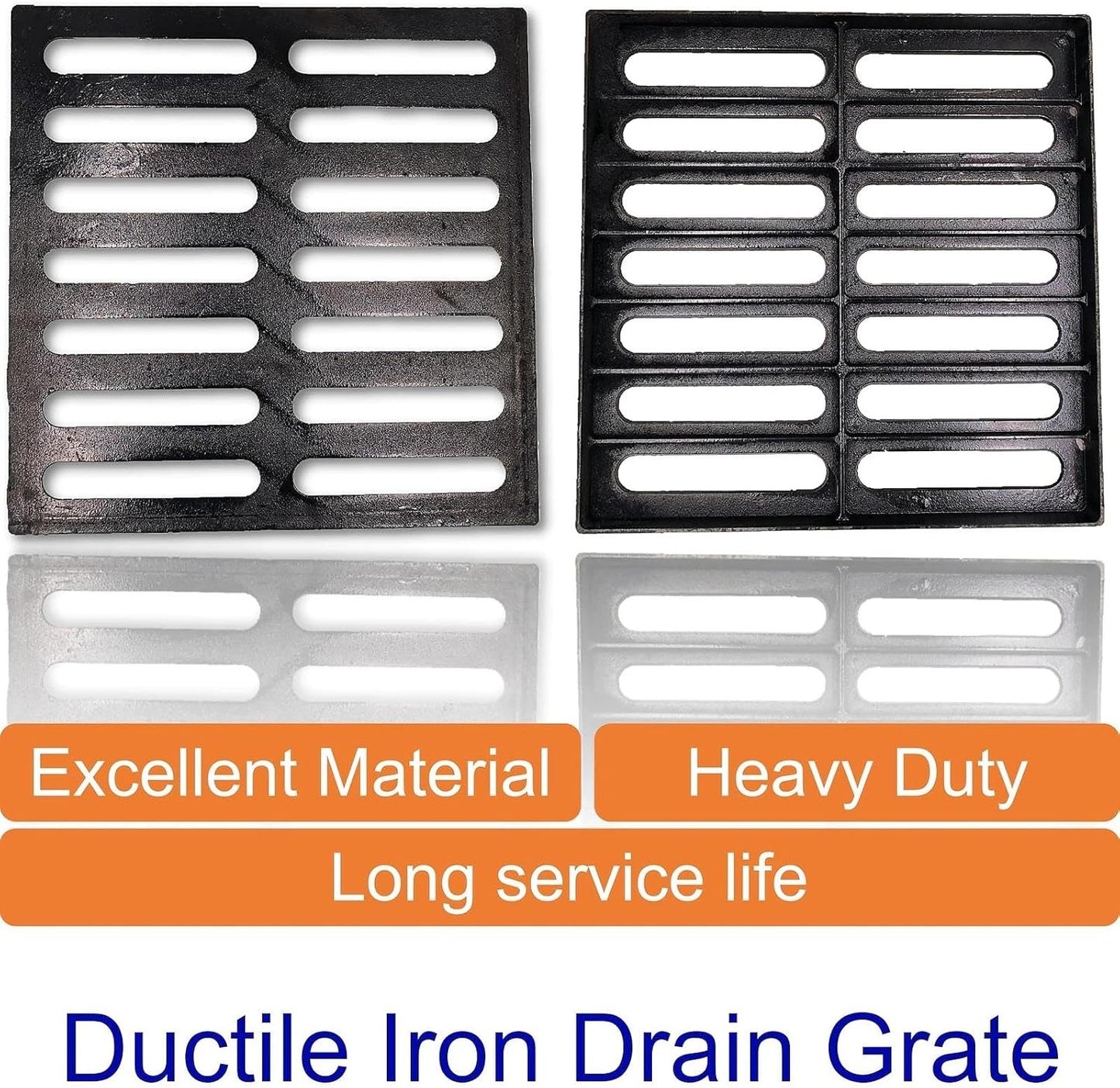 Rejilla drenaje hierro fundido 16x16pulg para lavabo