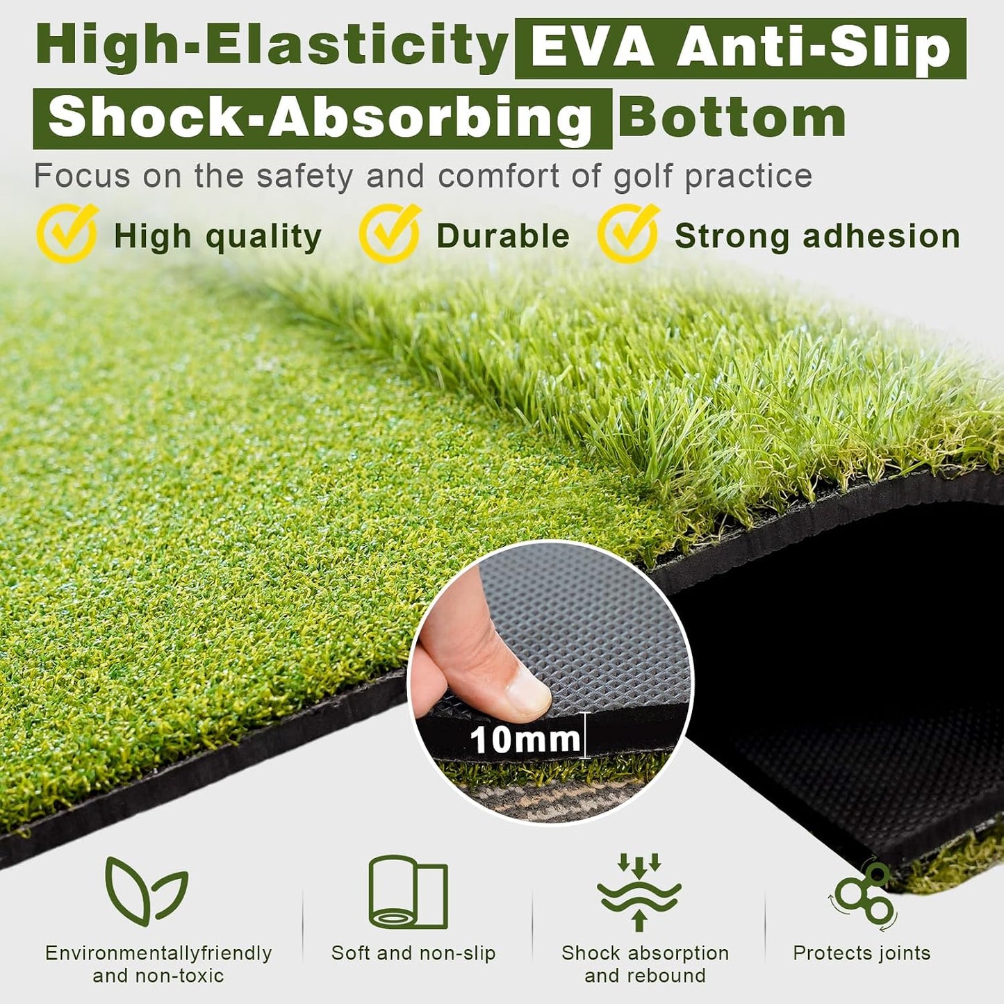 Alfombrilla golf resistente tapete practica interior