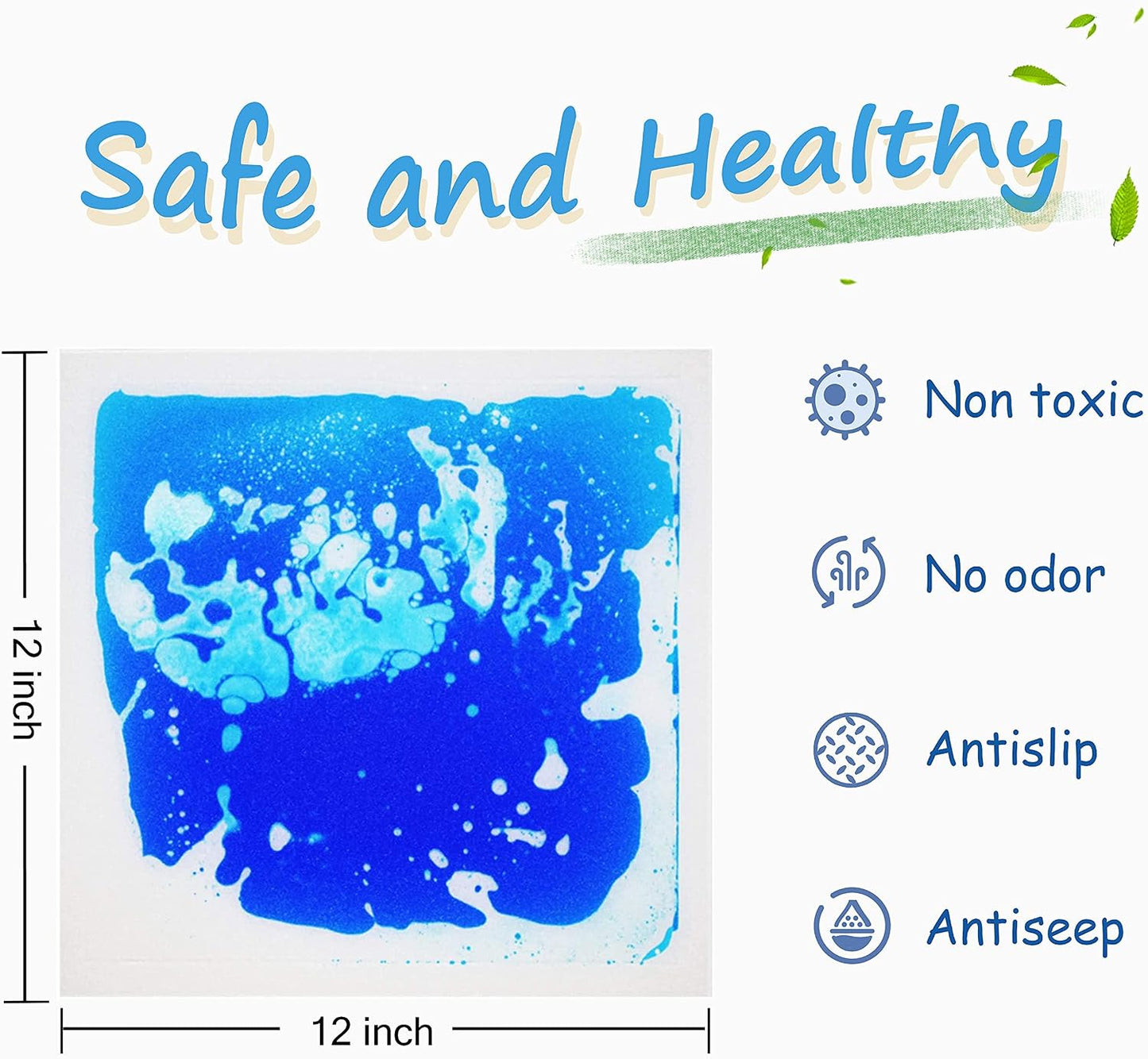 Azulejos líquidos sensoriales para niños tapete antiderrap