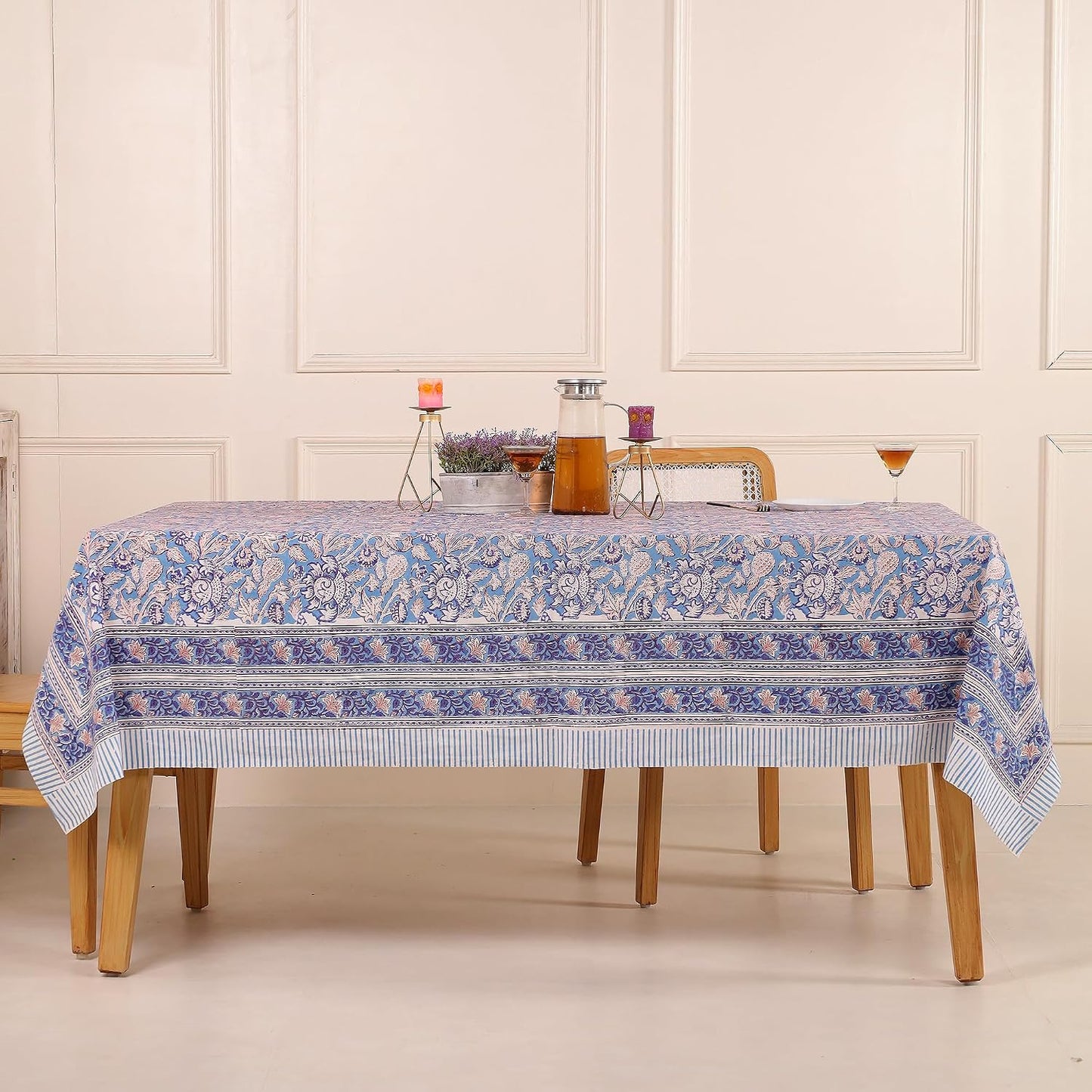 Mantel rectangular algodón estampado 72x120pulg