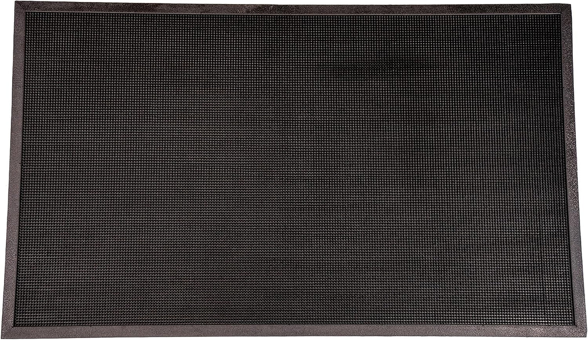 Alfombrilla entrada goma resistente exterior negro