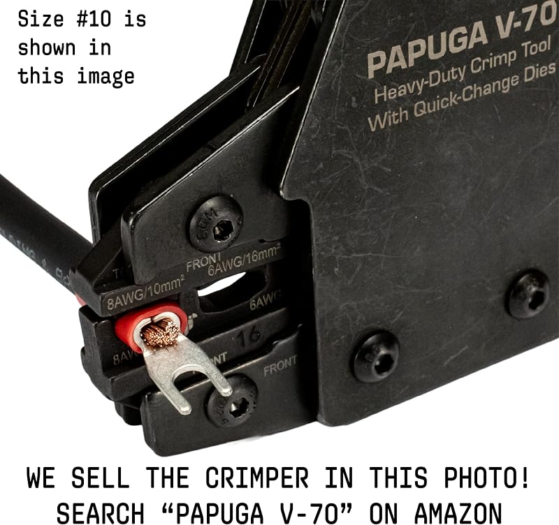 Conector espada horquilla aislado 8 AWG 600 V UL