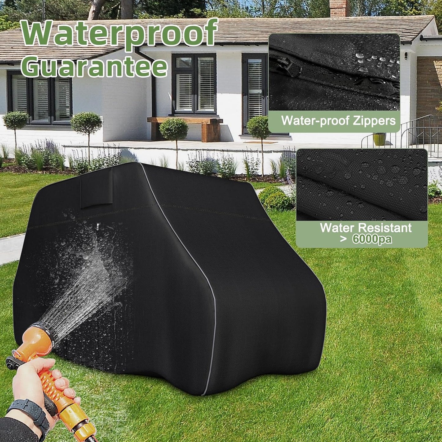 Funda carrito golf 2/4 pasajeros 600D ajuste universal