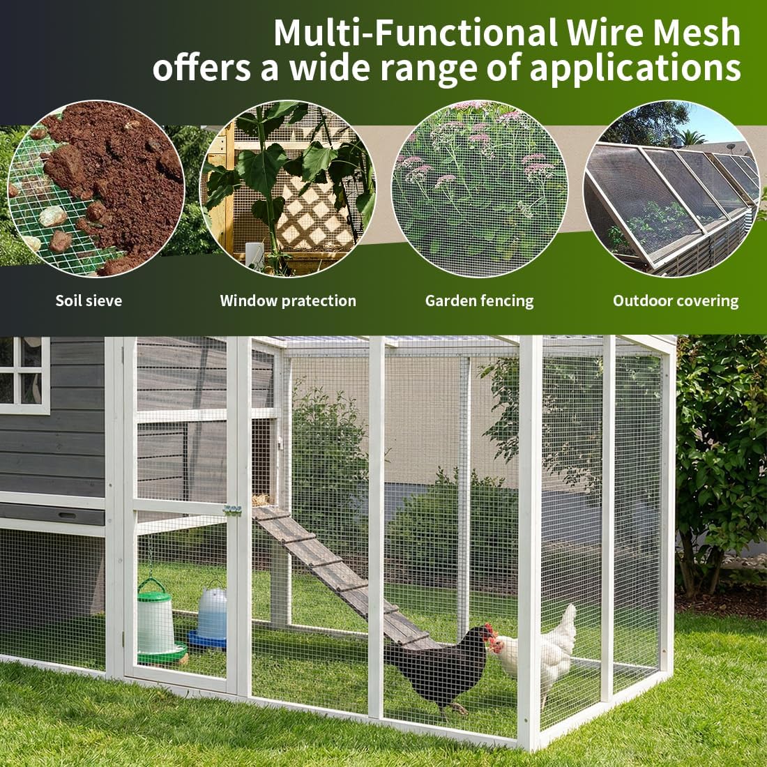 Valla alambre 1/2 pulgada 16inx10ft galvanizado para aves