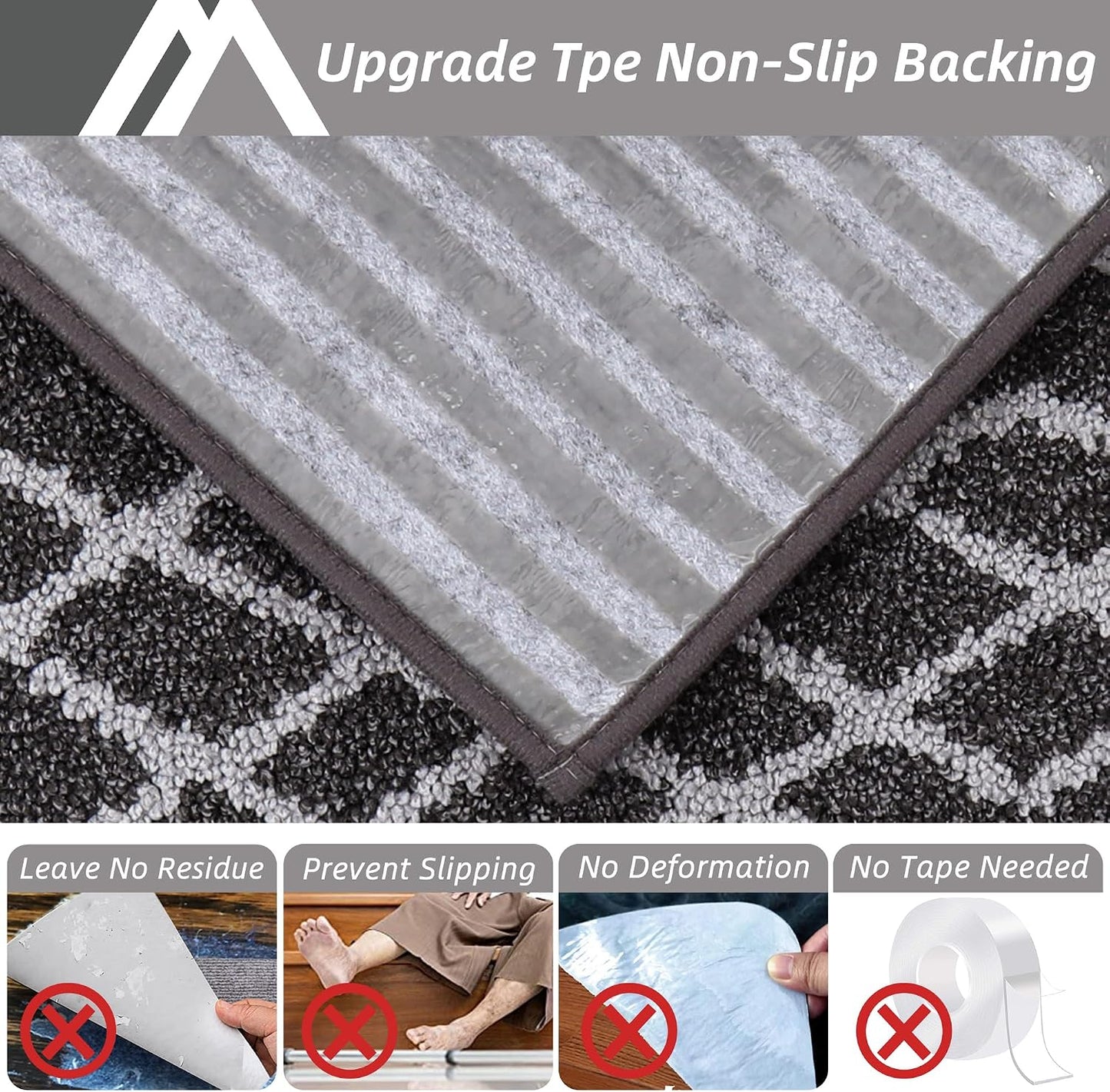 Alfombras antiderrap para escaleras 15 pzas 28x9in