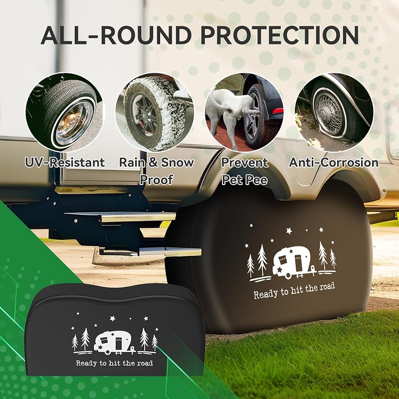 Fundas neumáticos caravana doble eje 27-30pulg PVC