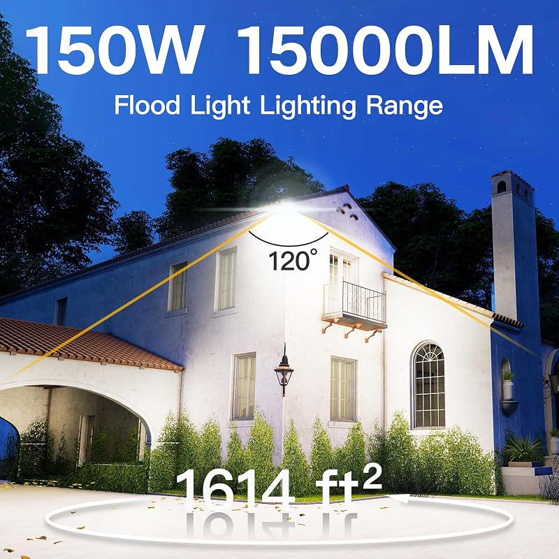 2 Luces LED Exterior 150W 6000K IP65
