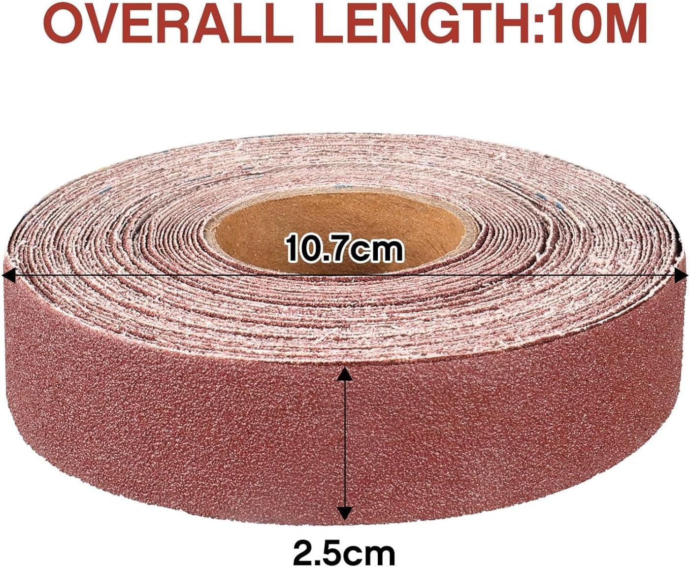 Rollo lija grano 100 tela 1x32.9 pies para metalurgia y plomería