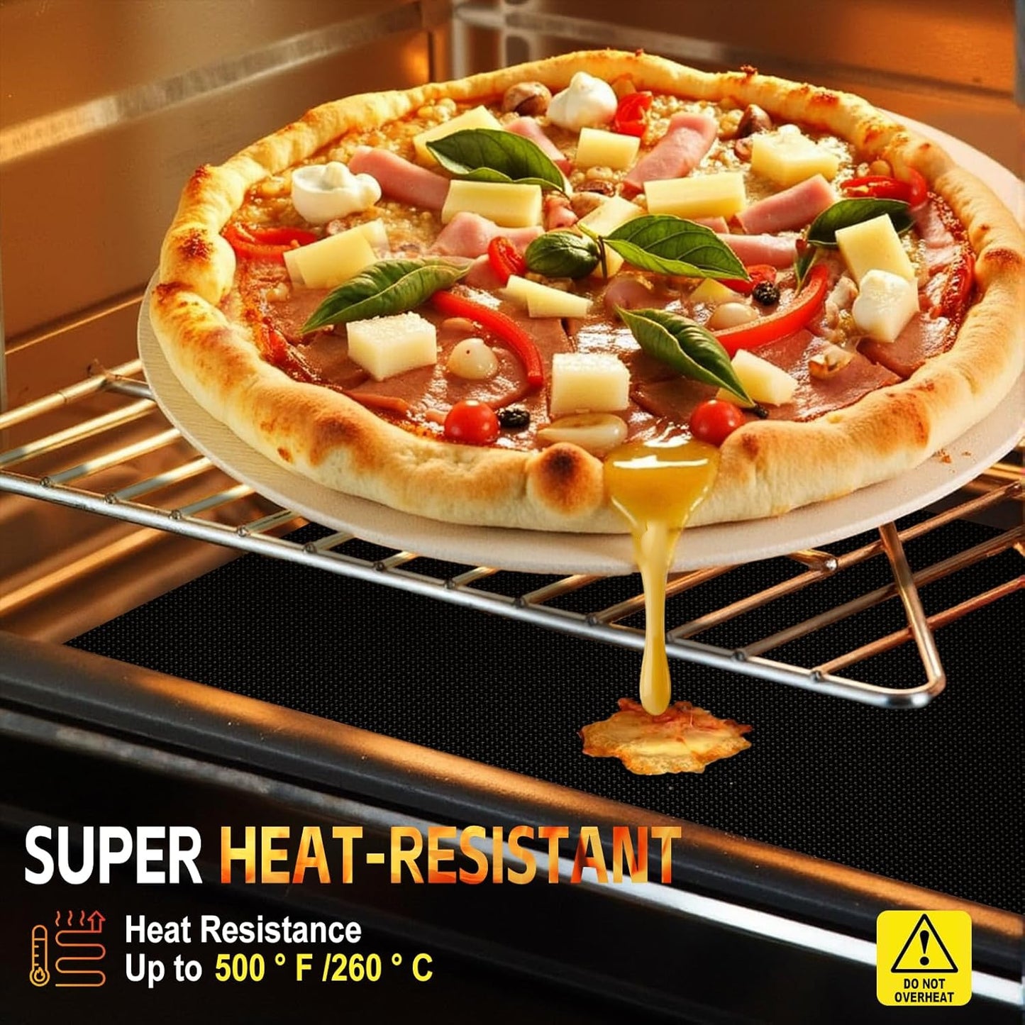 Tapete horno 17x75pulg reutiliz. resistente