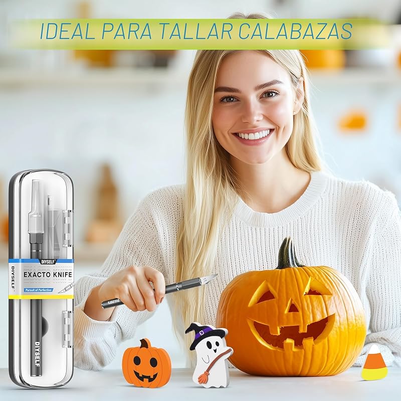 Juego 12 cuchillos Exacto para manualidades y sellos de arcilla