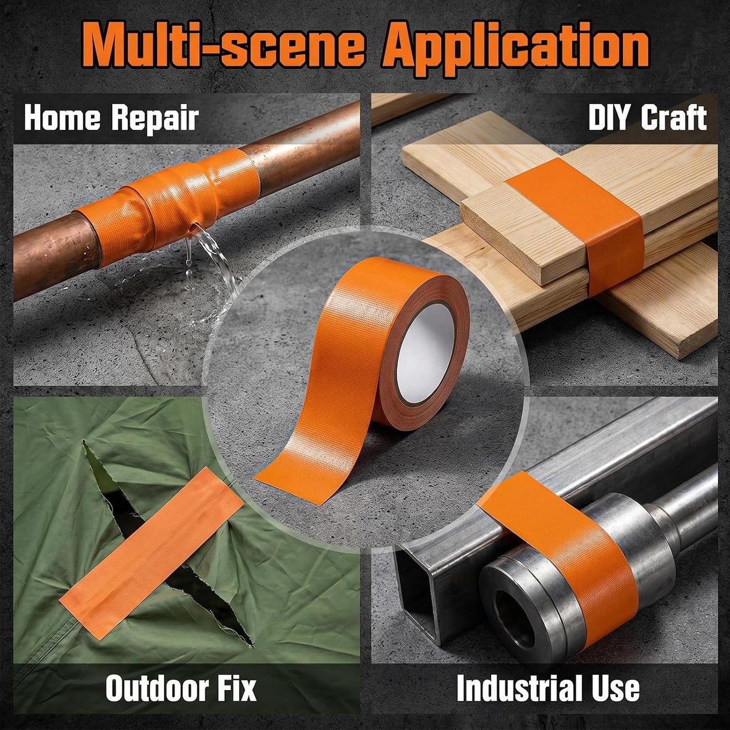 Cinta adhesiva súper fuerte 4pulg x32ft impermeable marrón