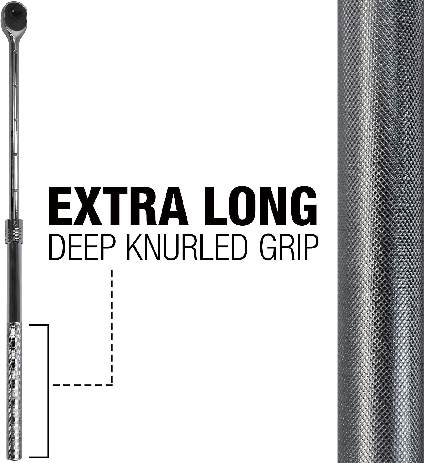 Trinquete extensible plateado 1pulg