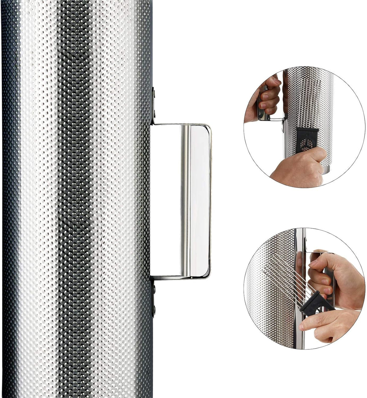 Guiro Shaker Acero Inox 12x5pulg Instrumento Percusión